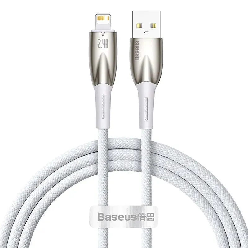 kabel-usb-do-lightning-baseus-glimmer-2-4a-1m-bialy-stan-nowy