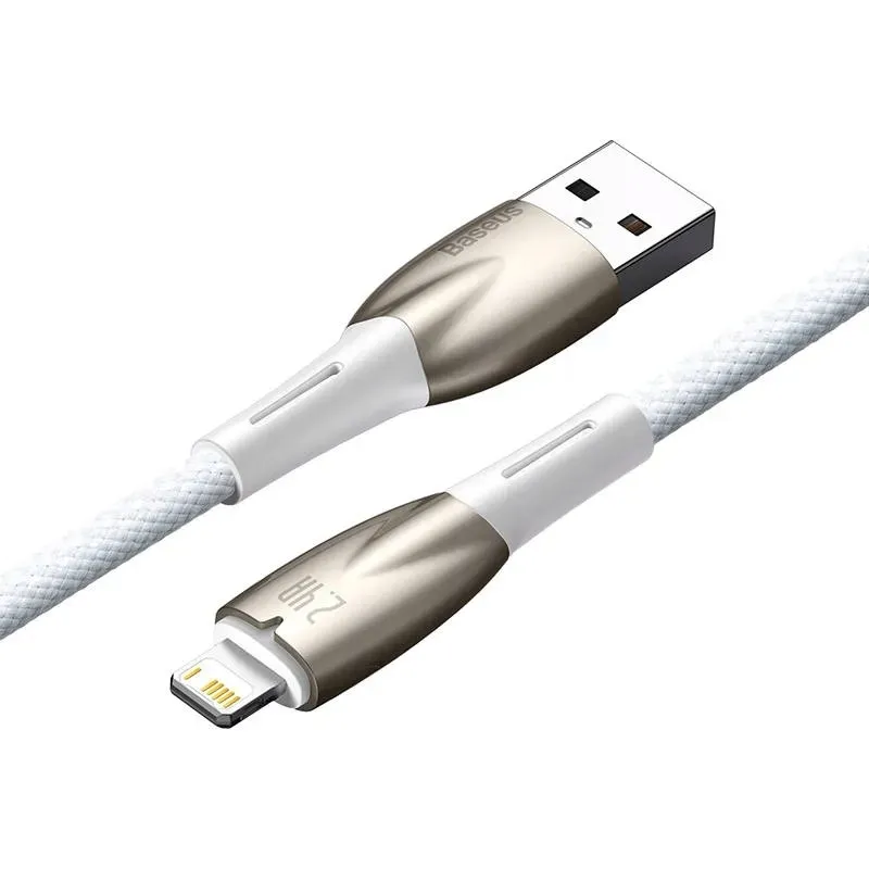 kabel-usb-do-lightning-baseus-glimmer-2-4a-1m-bialy