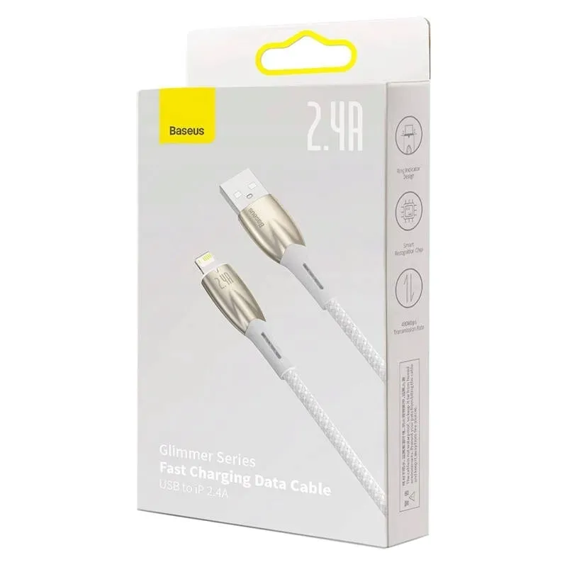 kabel-usb-do-lightning-baseus-glimmer-2-4a-1m-bialy