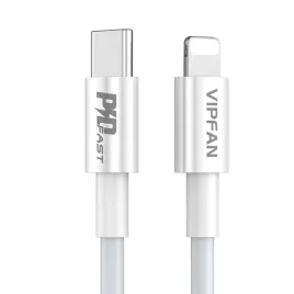 kabel-usb-c-do-lightning-vipfan-p01-3a-pd-2m-bialy