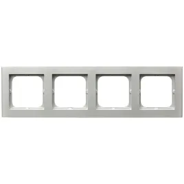 ospel-sonata-ramka-poczworna-4x-kolor-srebro-mat-podtynkowy-r-4r-38