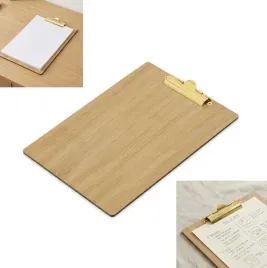 clipboard-drewniany-debowa-podkladka-a4-ze-zlotym-klipsem