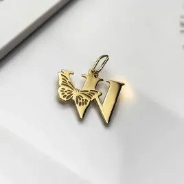 zlota-zawieszka-literka-w-z-motylem-pr-585