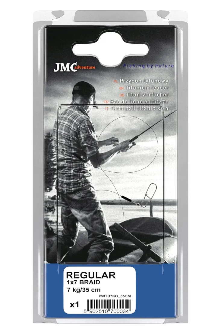 przypon-jmc-titanium-braid-1x7-regular-7kg-35cm-stan-nowy