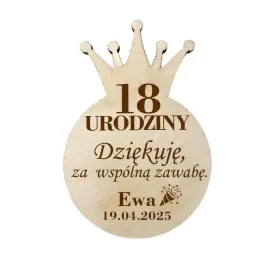 podziekowanie-dla-gosci-18-urodziny-korona-magnes-z-grawerem-drewno-prezent