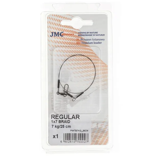 przypon-jmc-titanium-braid-1x7-regular-7kg-25cm-stan-nowy