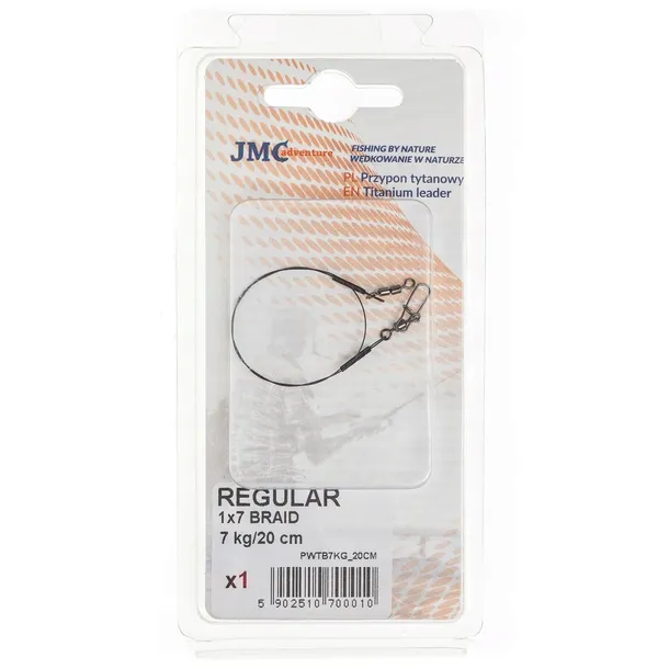 przypon-jmc-titanium-braid-1x7-regular-7kg-20cm-stan-nowy