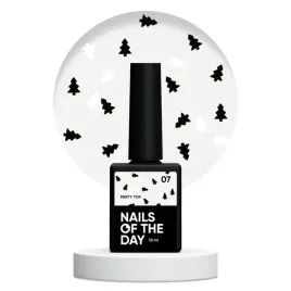 nailsoftheday-party-top-07-przezroczysty-top-z-czarnymi-i-bialymi-choinka