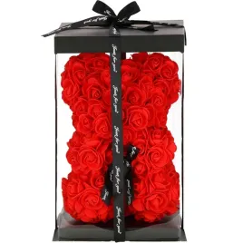 mis-z-platkow-roz-czerwony-22-cm-rose-bear-z-kokardka