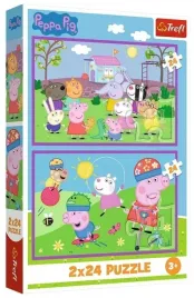 puzzle-2x24-peppa-na-placu-zabaw-trefl