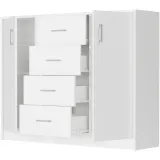 komoda-110cm-szafka-4-szuflady-2-polki-biala-u1-wysokosc-mebla-85-cm