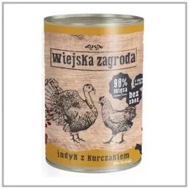karma-mokra-wiejska-zagroda-indyk-z-kurczakiem-400g-dla-kociat