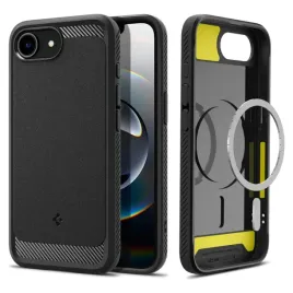 spigen-rugged-armor-mag-magsafe-iphone-16e-matte-black