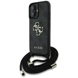 oryginalne-etui-iphone-16-plus-guess-4g-big-logo-cord-stap-crossbody-czarne