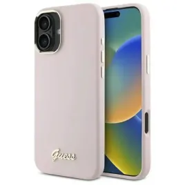 oryginalne-etui-iphone-16-guess-hardcase-silicone-script-metal-logo-and-frame