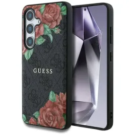 oryginalne-etui-samsung-galaxy-s25-guess-leather-4g-flowers-print-metal-cla