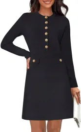 damska-sukienka-dzianinowa-mini-elegancka-dlugi-rekaw-vintage-czarna-l