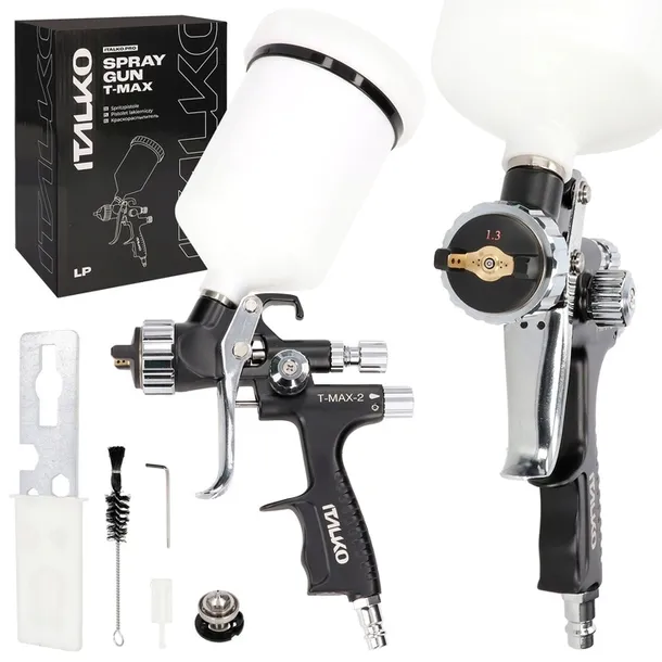 ITALKO PISTOLET LAKIERNICZY T-MAX DYSZA LP 1.3MM + 1.3MM