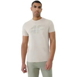 koszulka-meska-t-shirt-4f-4fwss25ttshm2004-kremowa