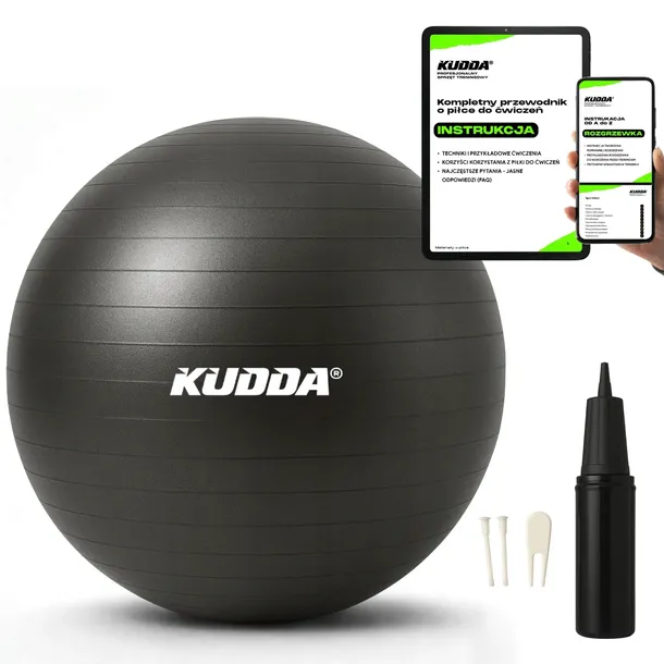 PIŁKA GIMNASTYCZNA DO ĆWICZEŃ REHABILITACYJNA TRENING FITNESS DUŻA 65 CM