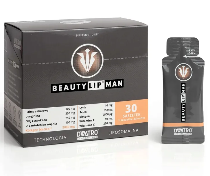 Dwatro BeautyLipMan - suplement diety dla mężczyzn, 30 saszetek