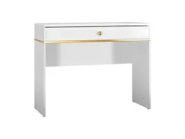 toaletka-biurko-konsolka-100cm-goldin-10-mdf-bialy-polysk-zloto-glamour