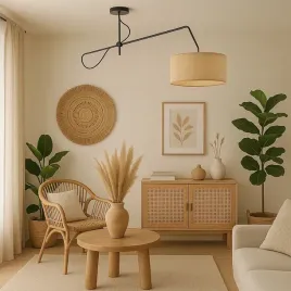 regulowana-lampa-sufitowa-nad-stol-boho-grace-rattan-w-czarno-bezowej-kolor