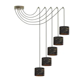 czarna-5-punktowa-lampa-wiszaca-pajak-5xe27-allison-marble-w5