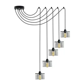 czarna-lampa-wiszaca-pajak-loft-l5-5-punktowa-led