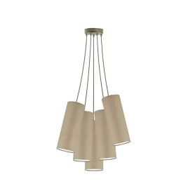nowoczesna-lampa-wiszaca-pajak-bezowa-5-plomienna-kaya-t5-z-abazurami