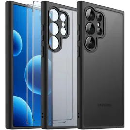 etui-do-samsung-s25-ultra-matowe-wzmacniane-czarne-zestaw-2x-szklo
