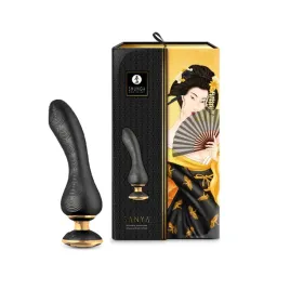 shunga-sanya-black-wibrator-elastyczny-cichy-silikonowy-185-cm