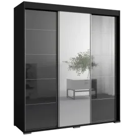 szafa-przesuwna-z-lustrem-como-3d1l-180-czarna-lacobel