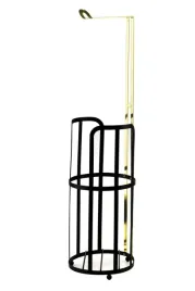 stojak-na-papier-metalowy-czarny-zloty-62-cm
