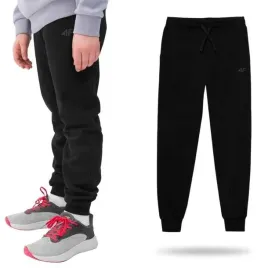 spodnie-dresowe-chlopiece-joggery-czarny-4f-jwss24-ttrom591