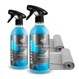 auto-graph-sapphire-2x-spray-ceramiczny-do-lakieru-zestaw-z-mikrofibrami