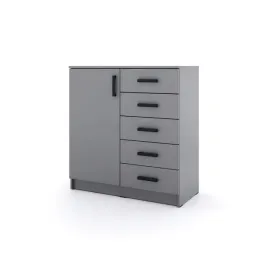 mlodziezowa-komoda-sigma-s2-5s-90-cm-z-szufladami-szara