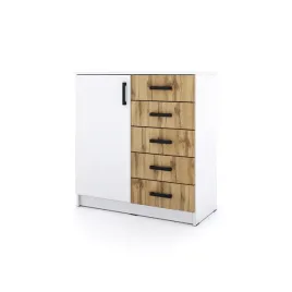 mlodziezowa-komoda-sigma-b5-5s-90-cm-z-szufladami-dab-wotan