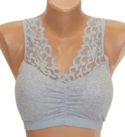 han-3030-biustonosz-top-damski-bawelniany-w-prazki-z-koronka-szary-6xl