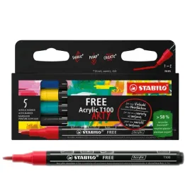 markery-stabilo-free-acrylic-t100-royal-set-5-szt-etui-kartonowe