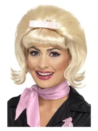 peruka-blond-z-kokarda-lata-50-retro-bob-z-grzywka