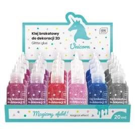 interdruk-unicorn-klej-brokatowy-do-dekoracji-3d-mix-neon-20ml-1-sztuka
