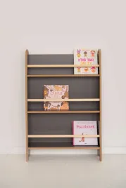slim-waska-biblioteczka-dziecieca-do-sciany-szara