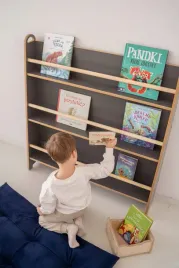 regal-wide-tupti-wood-waska-biblioteczka-dziecieca-do-sciany-szara