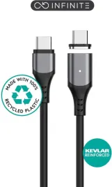 estuff-infinite-magnetyczny-kabel-usb-c-2-0-pd100w-480-mbps-2m-czarny-es60