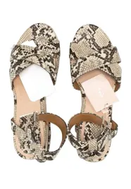 le300001-sandaly-damskie-wzor-skory-weza-z-klamra-plaski-obcas-39-3ea