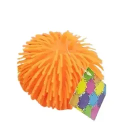 pilka-z-wlosami-gumowymi-sensoryczna-15cm-gniotek-pomaranczowa-new-puffy