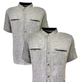 koszula-meska-sportowa-przewiewna-na-lato-bawelna-len-grey-xl