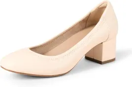 amazon-essentials-bezowe-czolenka-na-klocku-gladkie-405-j1a