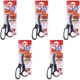 nozyczki-biurowe-klasyczne-21cm-office-products-stal-nierdzewna-5-sztuk